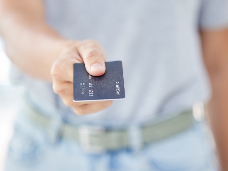 Woman hands giving credit card for money, finance and payment for shopping, capital investment and